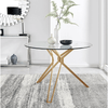 Perfect Dealz Clear Tempered Glass Dining Table
