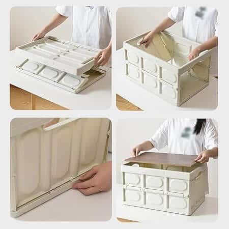 Perfect Dealz Collapsible Picnic Basket Box with Handle