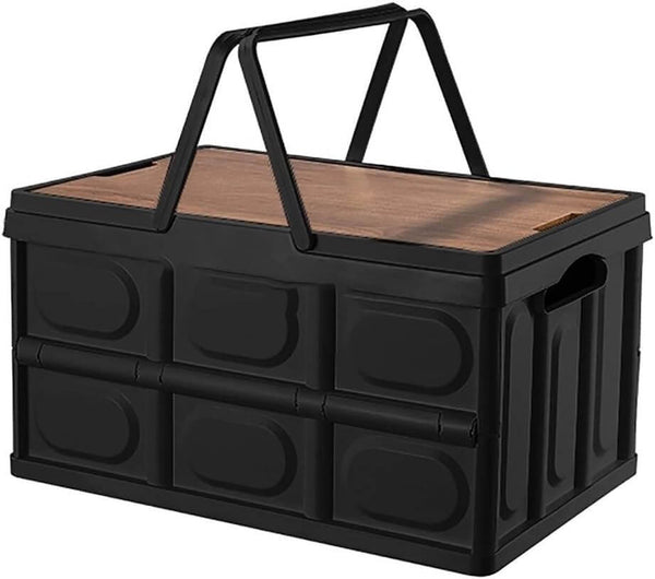 Collapsible Picnic Basket with Handle image 1