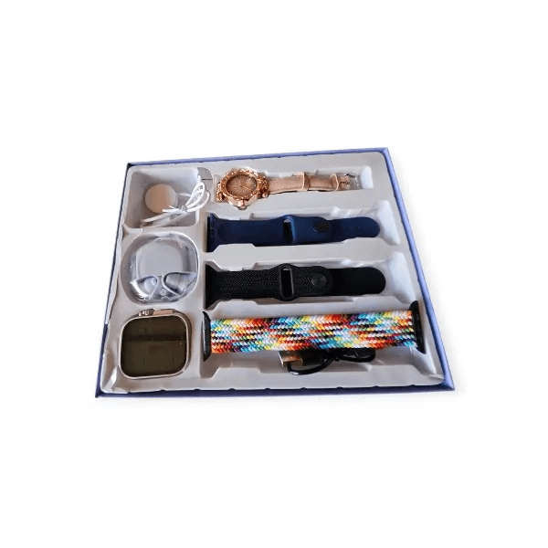 Perfect Dealz Set Of 2 Watches with Bluetooth Earphones and 3 Watch Straps
