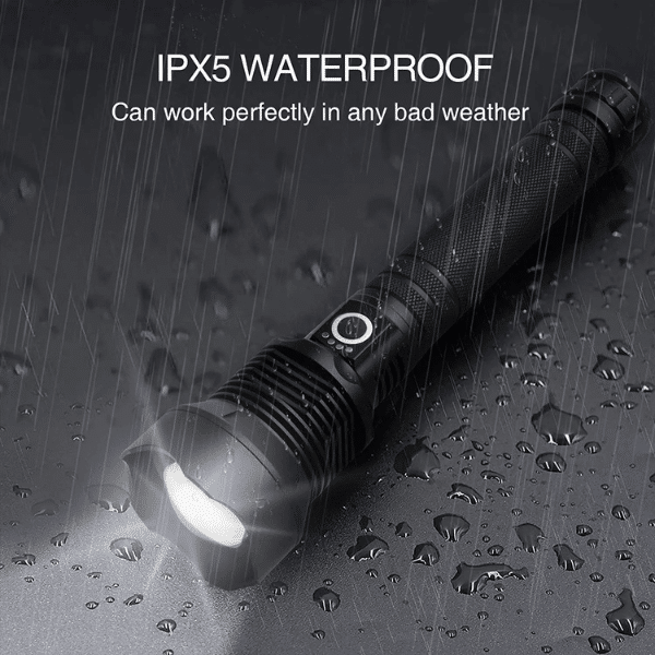 Perfect Dealz Rechargeable LED 5 Modes Waterproof Flashlight