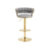 Velvet Swivel Luxury Bar Stool image 3