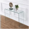 Perfect Dealz Crystal Clear Glass Console Accent Table