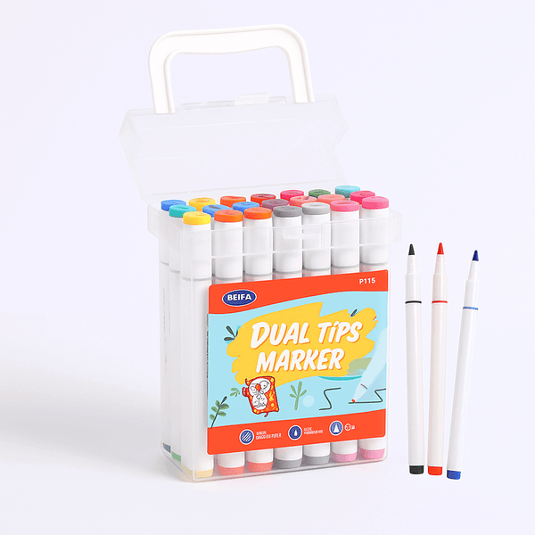 Perfect Dealz 36 Assorted Colours Dual-Tip Markers