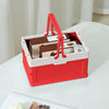 Foldable Plastic Camping Storage Box with items inside, perfect for organization and space-saving solutions.