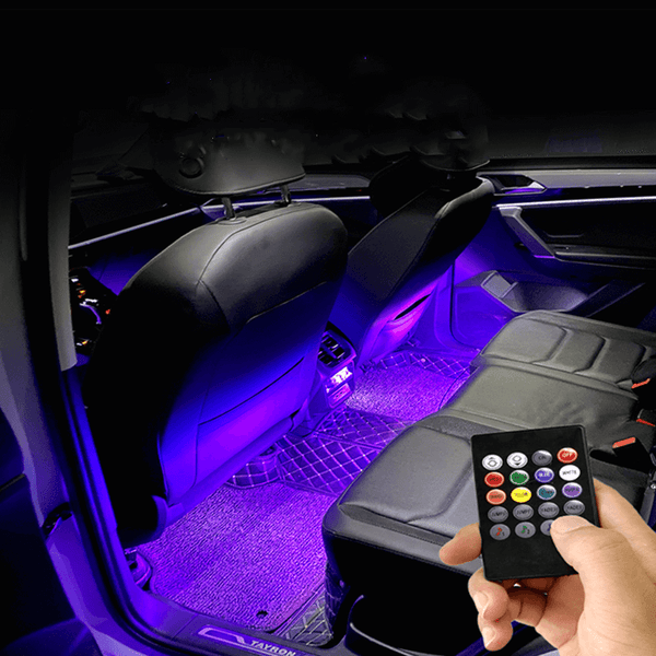Perfect Dealz 4 Piece Car RGB Color Mood Interior Atmosphere Lamp