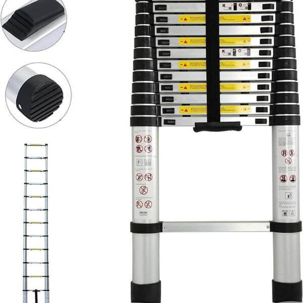 4.1 Meter Telescopic Straight Ladder image 1