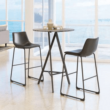 Perfect Dealz Set of 4 Kitchen and Home Bar Leather Bar Stools