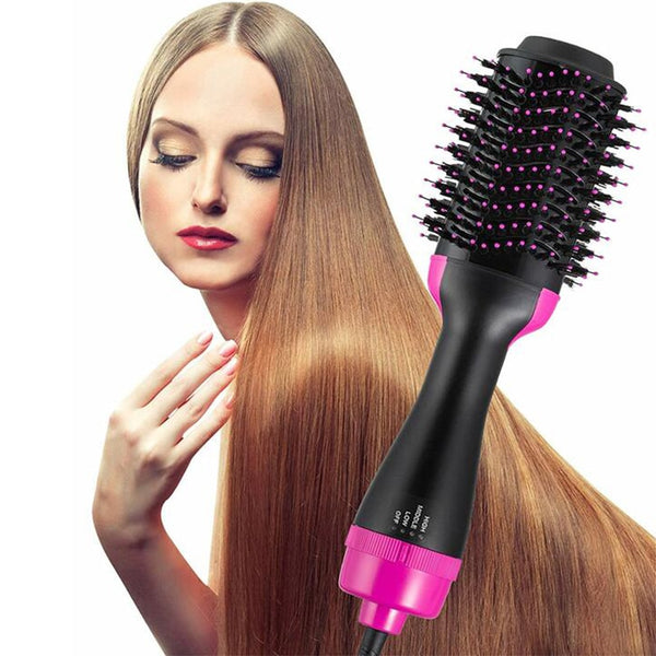 One Step Hair Dryer Brush Volumizer for achieving smooth, shiny hair at home.