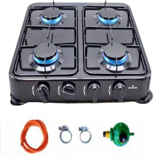 Perfect Dealz Portable 4 Plate Gas Stove with Accessories