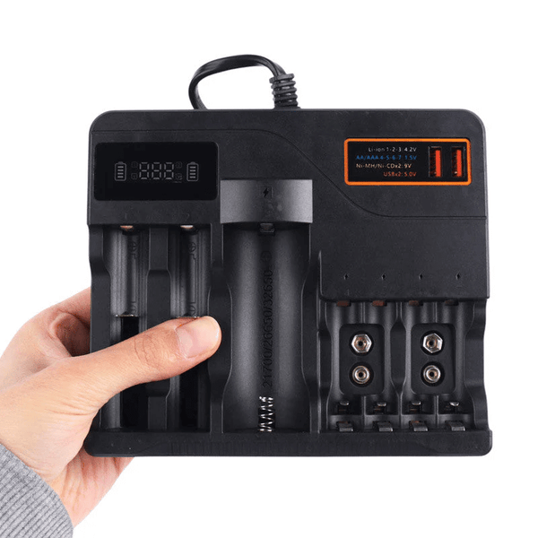 Perfect Dealz Smart Multi-Slot Battery Charger for Rechargeable Batteries