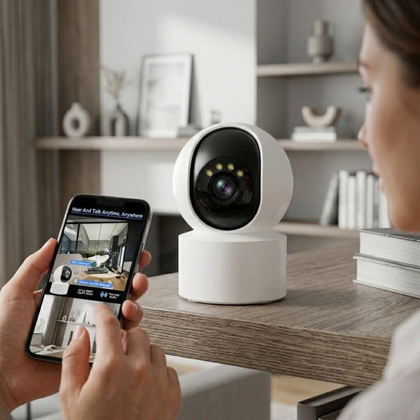 Smart Wireless Wi-Fi Indoor Pan-Tilt Security Camera