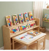 Wood Wonder 3D Animal & Traffic Puzzle Set displayed on a wooden table with colorful animal and vehicle puzzles.