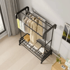 Double Pole Clothing Rack with Top Shelf image 3