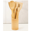 Perfect Dealz 5 Piece Bamboo Kitchen Cooking Tools Utensils Set