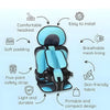 Breathable Anti-Slip Baby Car Seat Cushion features, including comfortable headrest, soft padding, and breathable mesh lining.
