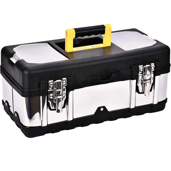 Perfect Dealz 19-Inch Heavy-Duty Stainless Steel Tool Storage Box