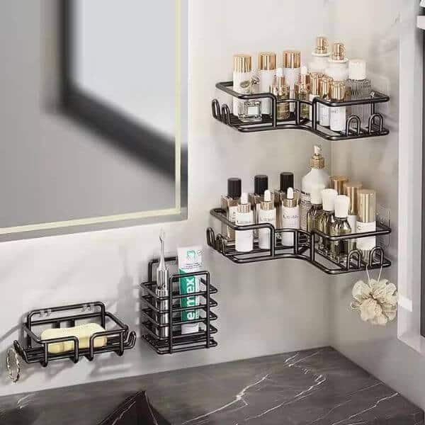 4Pc Bathroom Organizer Shelf image 0