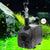 Submersible Pump for Indoor Water Use with water spray, ideal for aquariums and hydroponic systems.