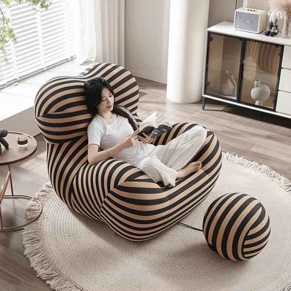 Perfect Dealz Bubble Chair With Round Ottoman