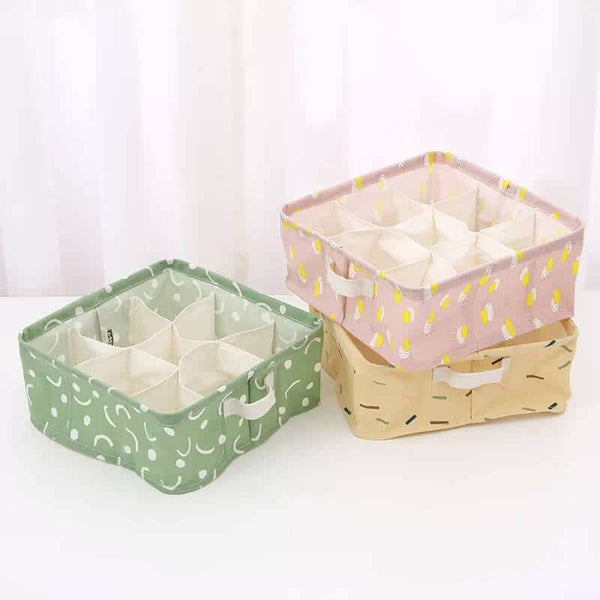 Perfect Dealz Fabric Storage Box with 9 Compartments
