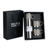 Perfect Dealz 500ml Stainless Steel Vacuum Flask Gift Set with 3 Mugs