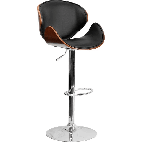 Perfect Dealz Set of 5 Solid Back Faux Leather Bar Stools