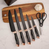 7 Piece Marble Kitchen Knife Set with Stand and Base image 1