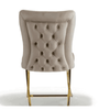 Perfect Dealz Velvet Blossom Button Back Dining Chair