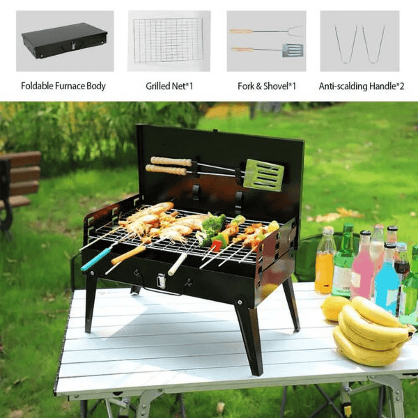 Folding Portable Barbecue Charcoal Grill image 3