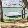 Portable Automatic Quick opening Fabric Hammock with Mosquito Net 290x140cm image 0