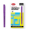 Pack of 12 Vivid Same Colour Highlighters Purple packaging with vivid purple highlighter on display.