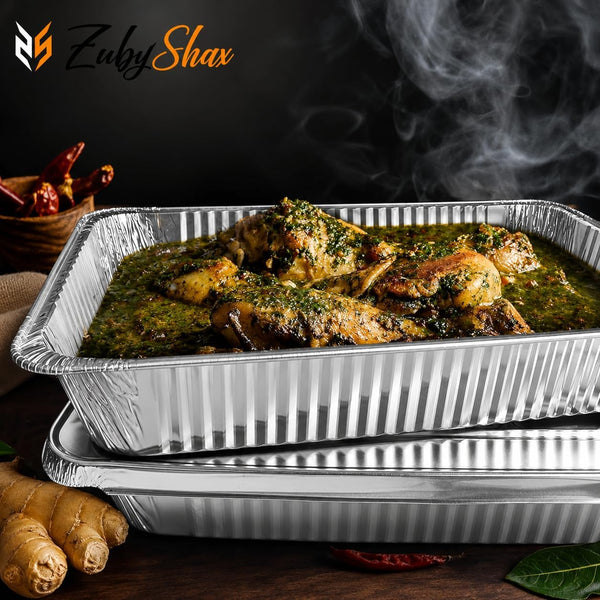 Aluminium Foil Roasting Trays with Lids for Oven and BBQ