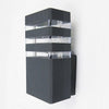 Glow Square Outdoor Wall Light featuring a modern design with sleek lines and durable materials for exterior illumination.