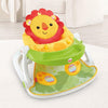 Colorful Adjustable Portable Baby Feeding Chair with lion design, promoting secure and independent feeding for infants.