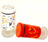 Refillable Glass Salt and Pepper Shakers Set