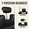 7-position headrest of Heavy Duty Hydraulic Barber Chair with adjustable and removable features for client comfort.