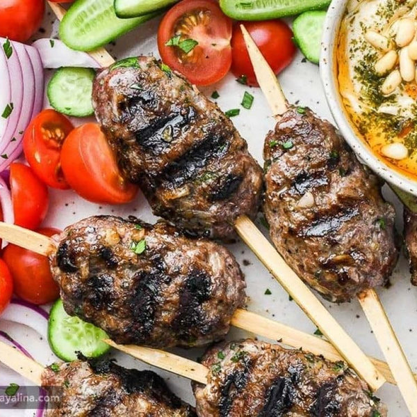 30 Piece Bamboo Flattened BBQ Skewers
