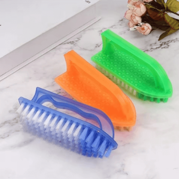Stiff Bristle Shoe Wash Plastic Brush image 1
