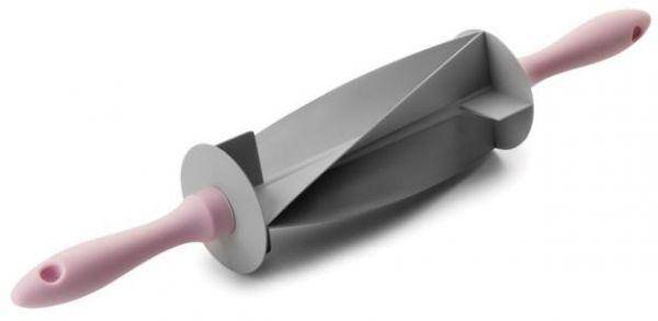 Croissant Cutter Roller Pin for creating perfectly shaped croissants with ergonomic handles and uniform cuts.