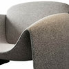 Close-up of the fabric detail on a Modern Accent Single Sofa Chair showcasing its sculptural design and texture.