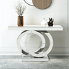 Perfect Dealz Silver Luxe Modern Console Table