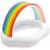 Rainbow cloud inflatable baby pool image 0