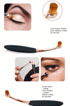 6 Piece Oval Makeup Brush Set displaying the dual-purpose brush for applying lip colour, eyeshadow, and concealer.