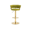 Velvet Swivel Luxury Bar Stool image 2