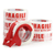 Fragile Warning Packing Tape rolls and dispenser for safe packaging and shipping with 'Fragile' warning.