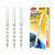 12 pcs Elegant Black Semi-Gel 0.7mm Pen packaging with three pens displayed.