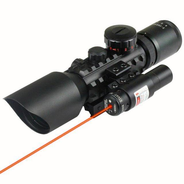 Perfect Dealz Tactical Aiming Scope with Laser Sight LS3-10x42E
