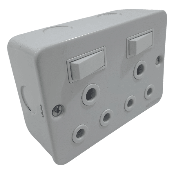 Perfect Dealz Industrial Double Socket with Switches