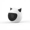 Compact Mini Electric Fan Heater in a cute, cat-like design, perfect for small spaces and portable heating needs.